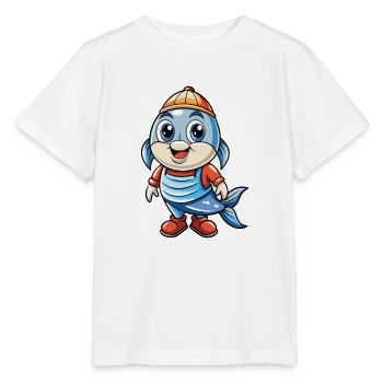 Hering Niedliche Zeichentrickfigur Kawaii Clipart - Stanley/Stella Kinder T-Shirt MINI CREATOR  - Weiß - Vorne - Maike (125cm)