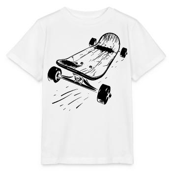 Skateboard - Stanley/Stella Kinder T-Shirt MINI CREATOR  - Weiß - Vorne - Maike (125cm)