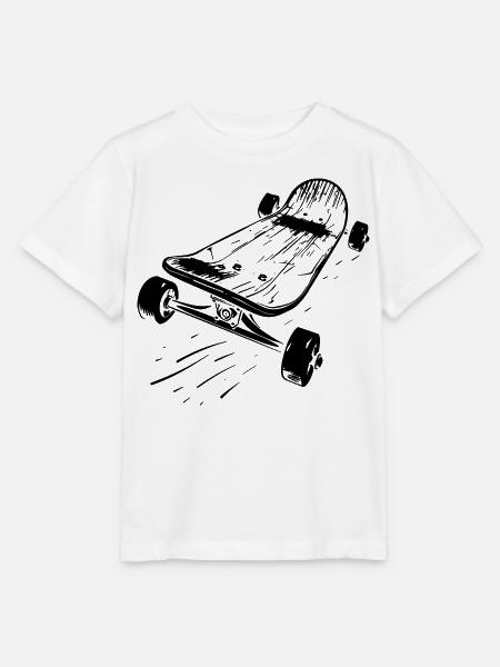Skateboard - Stanley/Stella Kinder T-Shirt MINI CREATOR - Weiß