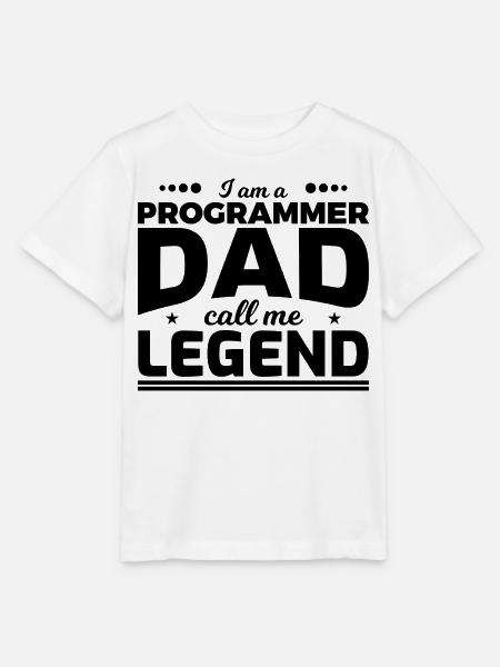 Programmierer Vater nenn mich Legende - Stanley/Stella Kinder T-Shirt MINI CREATOR - Weiß