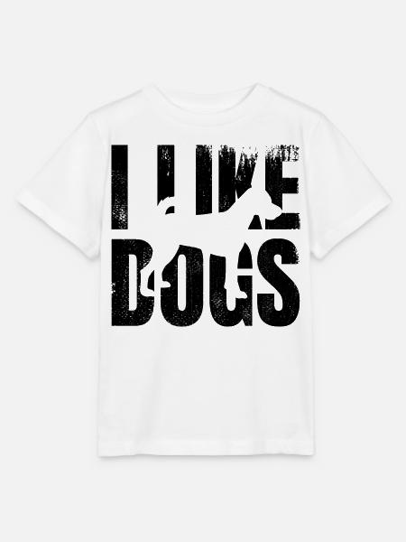 Ich mag Hunde - Stanley/Stella Kinder T-Shirt MINI CREATOR - Weiß