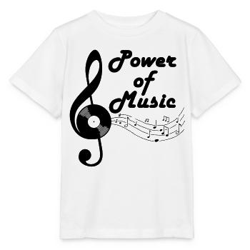 Clé de sol et musique - T-shirt bio MINI CREATOR Stanley/Stella Enfant - blanc - Devant - Maike (125cm)