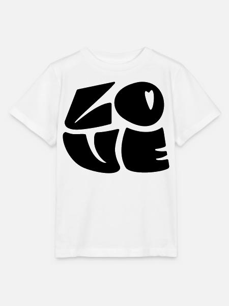 LOVE - Stanley/Stella Kinder T-Shirt MINI CREATOR - Weiß