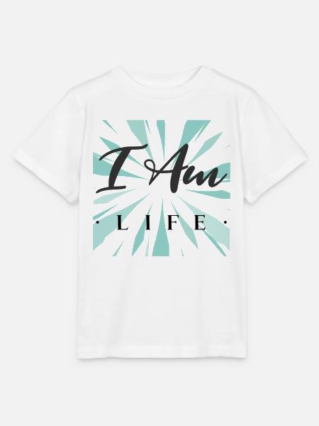 Ich bin das Leben - Stanley/Stella Kinder T-Shirt MINI CREATOR - Weiß