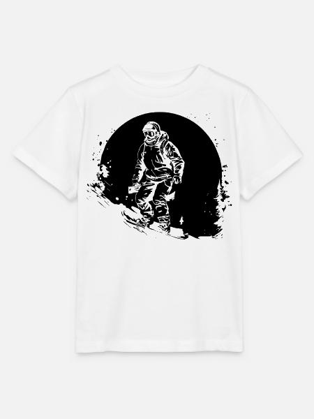 Snowboarding - Stanley/Stella Kinder T-Shirt MINI CREATOR - Weiß