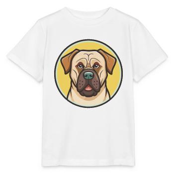 Boerboel Hunderasse bunte Cartoon Kawaii Clipart - Stanley/Stella Kinder T-Shirt MINI CREATOR  - Weiß - Vorne - Maike (125cm)