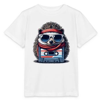 Hérisson Cassette Compacte Cassette Cassette Cadeau - T-shirt bio MINI CREATOR Stanley/Stella Enfant - blanc - Devant - Maike (125cm)