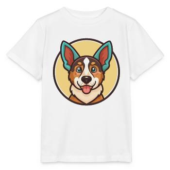 Russischer Harlekin Hund Hunderasse Karikatur Kawaii - Stanley/Stella Kinder T-Shirt MINI CREATOR  - Weiß - Vorne - Maike (125cm)