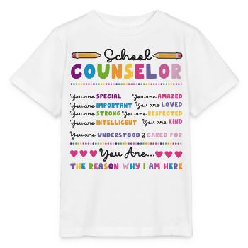 Conseiller scolaire Conseiller scolaire - T-shirt bio MINI CREATOR Stanley/Stella Enfant - blanc - Devant - Maike (125cm)