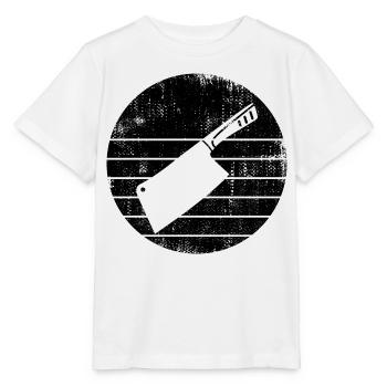 Croquis de couperet - T-shirt bio MINI CREATOR Stanley/Stella Enfant - blanc - Devant - Maike (125cm)