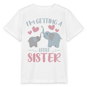 Baby Sister Reveal At Getting A Little Sister Fox - Stanley/Stella MINI CREATOR Kids’ T-Shirt - white - Front - Maike (125cm)
