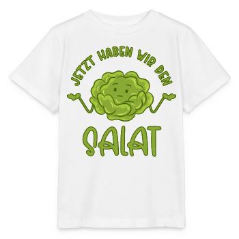 Jetzt haben wir den Salat - Stanley/Stella Kinder T-Shirt MINI CREATOR  - Weiß - Vorne - Maike (125cm)