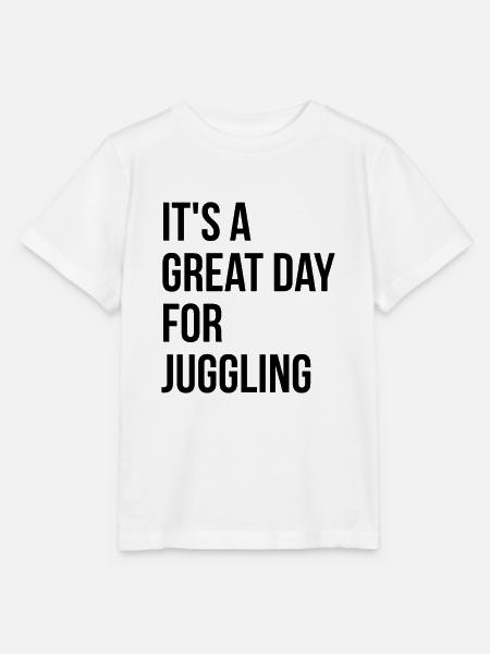 Jonglieren, jonglieren, jonglieren - Stanley/Stella Kinder T-Shirt MINI CREATOR  - Weiß