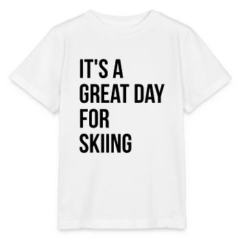 Ski Ski Ski - Stanley/Stella Kinder T-Shirt MINI CREATOR  - Weiß - Vorne - Maike (125cm)