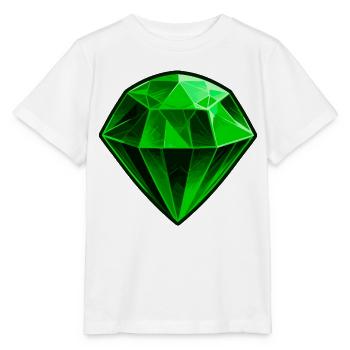 Precious Green Emerald Gemstone - Stanley/Stella MINI CREATOR Kids’ T-Shirt - white - Front - Maike (125cm)