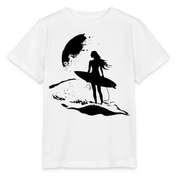 Surfer Girl - Stanley/Stella MINI CREATOR Kids’ T-Shirt - white - Front - Maike (125cm)