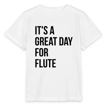 Flûte Flûte Flûte Flûte - T-shirt bio MINI CREATOR Stanley/Stella Enfant - blanc - Devant - Maike (125cm)