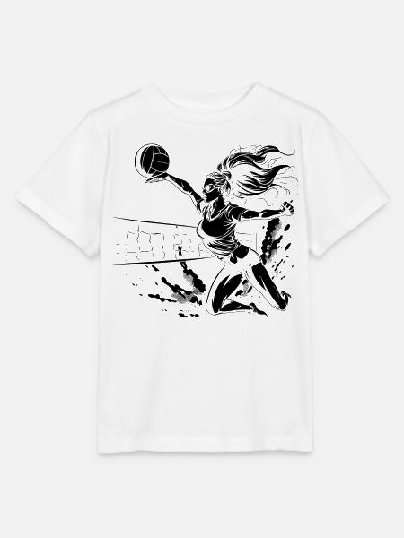 Volleyballspielerin - Stanley/Stella Kinder T-Shirt MINI CREATOR - Weiß