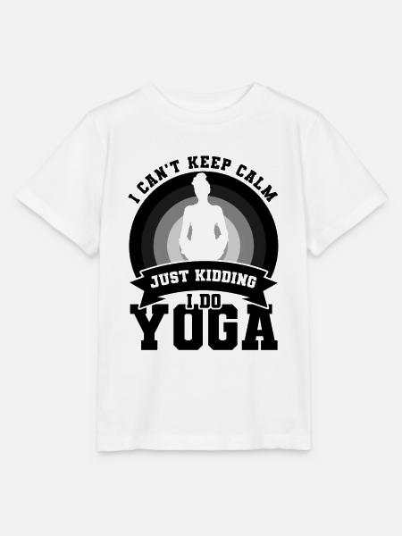 Ich mache Yoga - Stanley/Stella Kinder T-Shirt MINI CREATOR - Weiß