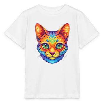 Australian Spotted Mist Cat Breed Cartoon Kawaii A - Stanley/Stella MINI CREATOR Kids’ T-Shirt - white - Front - Maike (125cm)