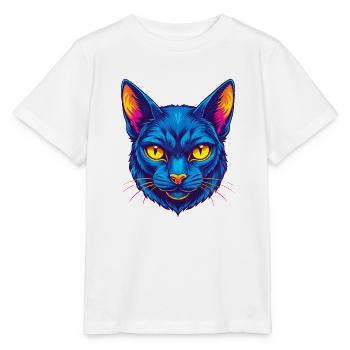 Bombay Chat Race Dessin animé Kawaii Animal Pet - T-shirt bio MINI CREATOR Stanley/Stella Enfant - blanc - Devant - Maike (125cm)