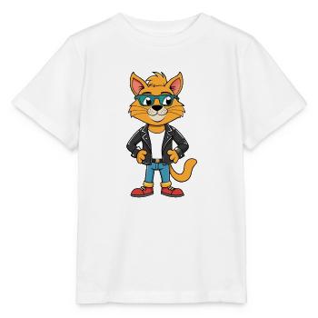 Brume australienne drôle dessin animé Kawaii veste Sungla - T-shirt bio MINI CREATOR Stanley/Stella Enfant - blanc - Devant - Maike (125cm)