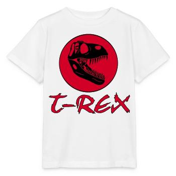 Tyrannosaurus Dinosaurier - Stanley/Stella Kinder T-Shirt MINI CREATOR  - Weiß - Vorne - Maike (125cm)