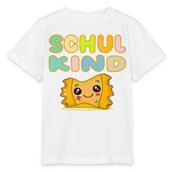 SCHWÄBISCHES SCHULKIND MAULTASCHEN KOSTÜME - Stanley/Stella Kinder T-Shirt MINI CREATOR  - Weiß - Vorne - Maike (125cm)