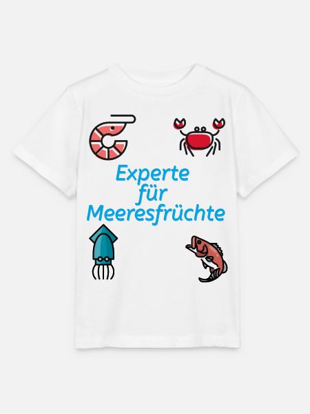 Experte für Meeresfrüchte - Stanley/Stella Kinder T-Shirt MINI CREATOR  - Weiß