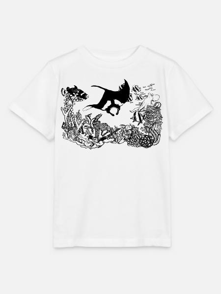 UNTER DEM MEER - Stanley/Stella Kinder T-Shirt MINI CREATOR - Weiß