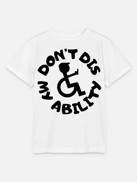 Ne niez pas mon handicap # - T-shirt bio MINI CREATOR Stanley/Stella Enfant - blanc