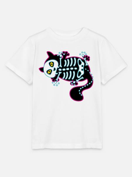 Lustige Katze – Halloween-Humor - Stanley/Stella Kinder T-Shirt MINI CREATOR - Weiß
