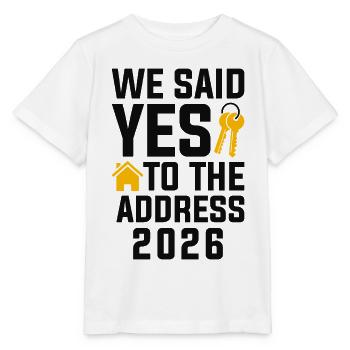 Nous avons dit à l’adresse 2026 - T-shirt bio MINI CREATOR Stanley/Stella Enfant - blanc - Devant - Maike (125cm)