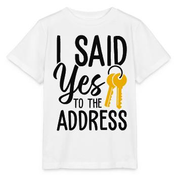 J’ai dit à l’adresse - T-shirt bio MINI CREATOR Stanley/Stella Enfant - blanc - Devant - Maike (125cm)