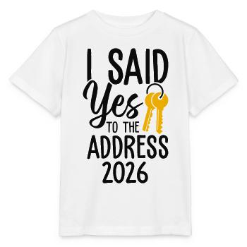 J’ai dit à l’adresse 2026 - T-shirt bio MINI CREATOR Stanley/Stella Enfant - blanc - Devant - Maike (125cm)