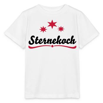 Kochschürze Sternekoch - Stanley/Stella Kinder T-Shirt MINI CREATOR  - Weiß - Vorne - Maike (125cm)