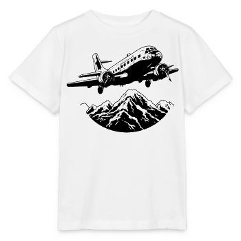 Graphisme d’avion - T-shirt bio MINI CREATOR Stanley/Stella Enfant - blanc - Devant - Maike (125cm)
