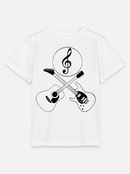 Gitarren und Musik - Stanley/Stella Kinder T-Shirt MINI CREATOR - Weiß