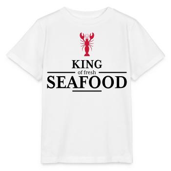 king of Seafood - Stanley/Stella Kinder T-Shirt MINI CREATOR  - Weiß - Vorne - Maike (125cm)