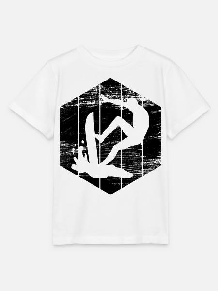 Surfen Skizze - Stanley/Stella Kinder T-Shirt MINI CREATOR - Weiß