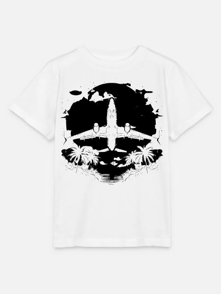 Luftfahrzeug Grafik - Stanley/Stella Kinder T-Shirt MINI CREATOR - Weiß