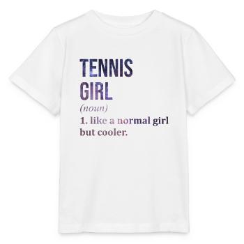 Tennis Tennis Tennis - Stanley/Stella MINI CREATOR Kids’ T-Shirt - white - Front - Maike (125cm)