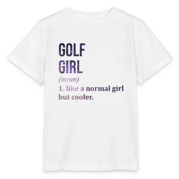 Golf Golf Golf - T-shirt bio MINI CREATOR Stanley/Stella Enfant - blanc - Devant - Maike (125cm)