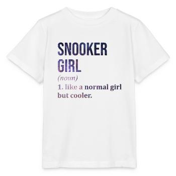 Snooker Snooker Snooker - T-shirt bio MINI CREATOR Stanley/Stella Enfant - blanc - Devant - Maike (125cm)