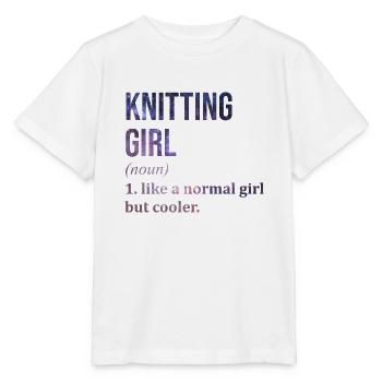 Stricken Stricken Stricken - Stanley/Stella Kinder T-Shirt MINI CREATOR  - Weiß - Vorne - Maike (125cm)