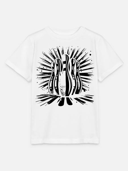 Bowling Skizze - Stanley/Stella Kinder T-Shirt MINI CREATOR - Weiß