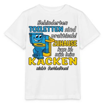 Disabled toilet - Stanley/Stella MINI CREATOR Kids’ T-Shirt - white - Front - Maike (125cm)