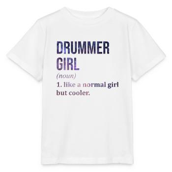 Drummer Drummer Drummer - Stanley/Stella MINI CREATOR Kids’ T-Shirt - white - Front - Maike (125cm)