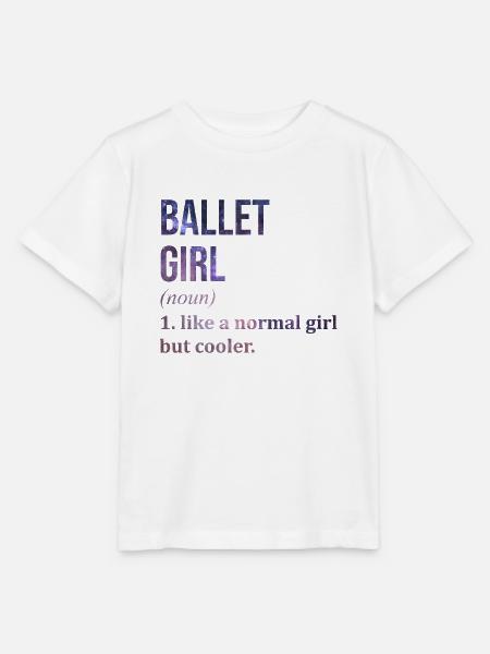 Ballett Ballett Ballett - Stanley/Stella Kinder T-Shirt MINI CREATOR - Weiß