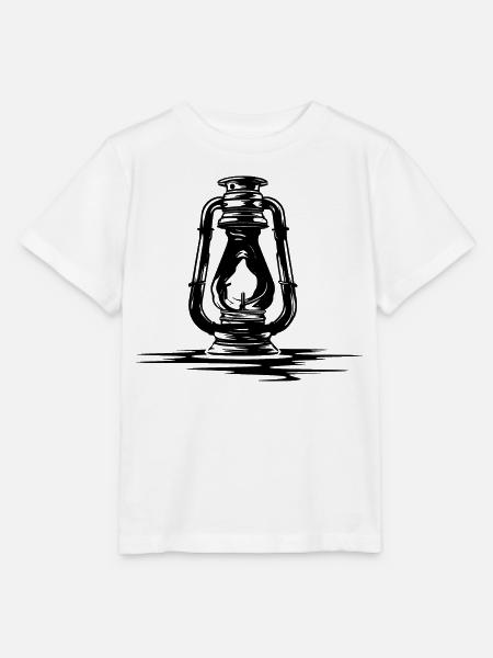 Skizze Öllampe - Stanley/Stella Kinder T-Shirt MINI CREATOR  - Weiß